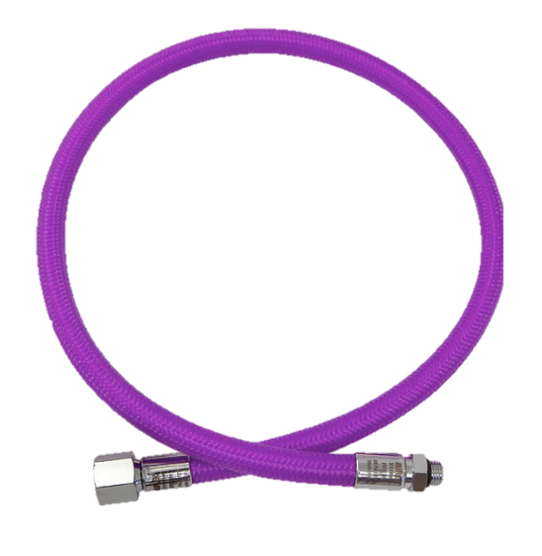 XS Scuba Miflex Low Pressure Braided Hose – Lightweight Flexible LP Scuba Hose - Purple