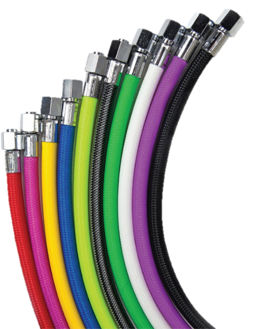 XS Scuba Miflex Low Pressure Braided Hose – Lightweight Flexible LP Scuba Hose
