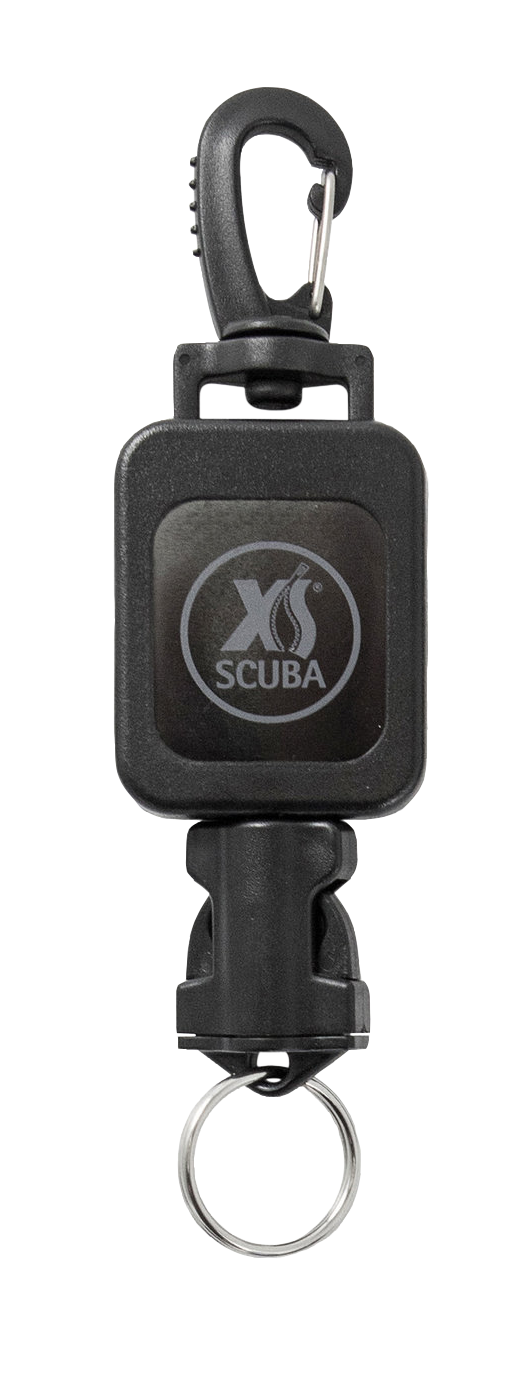 XS Scuba Mini Retractor CL14 – Compact Scuba Gear Retractor with Snap Hook