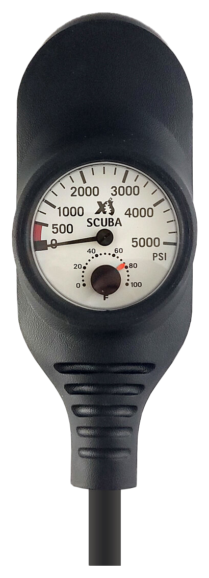 XS Scuba Navigator 3 Gauge Console – Depth Gauge, Compass & SPG Console
