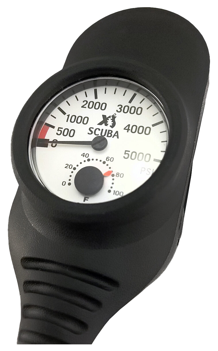XS Scuba Navigator 3 Gauge Console – Depth Gauge, Compass & SPG Console