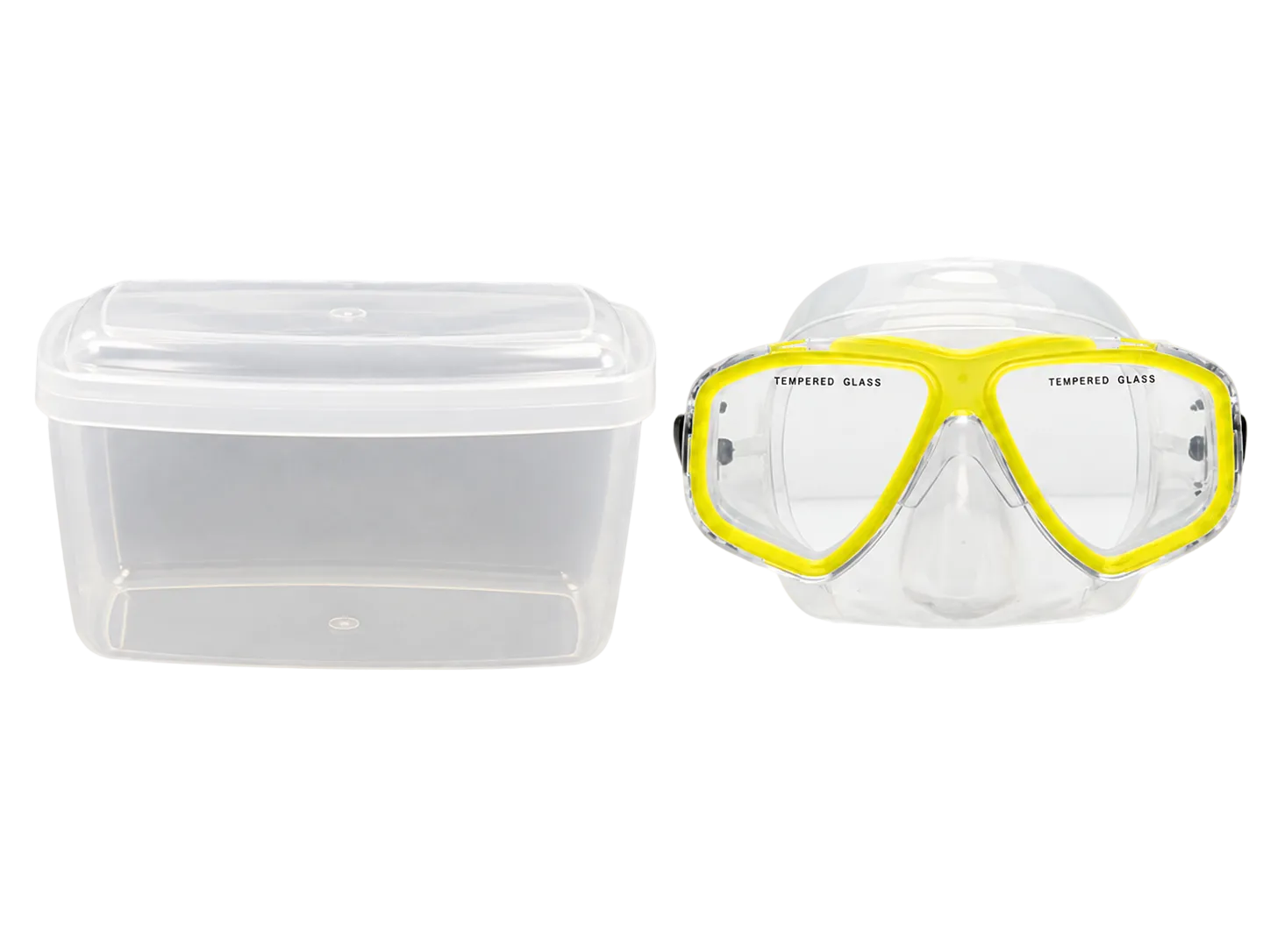 XS Scuba Oceanways Caribbean Mask – Silicone Scuba Diving & Snorkeling Mask Yellow with Box