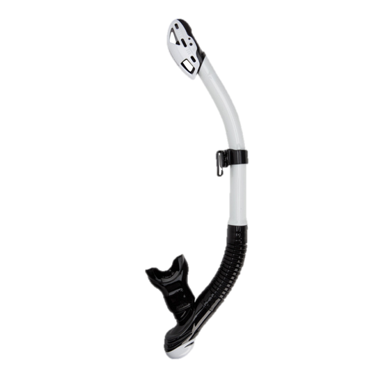 XS Scuba Passage Dry Snorkel – Advanced Dry Top Snorkel with Purge Valve - White