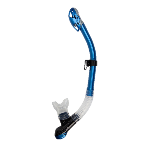 XS Scuba Passage Dry Snorkel – Advanced Dry Top Snorkel with Purge Valve - Blue
