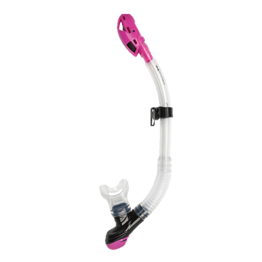 XS Scuba Passage Dry Snorkel – Advanced Dry Top Snorkel with Purge Valve - Pink