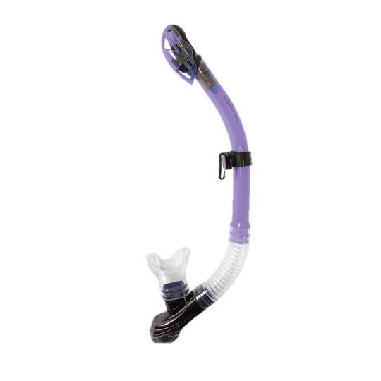 XS Scuba Passage Dry Snorkel – Advanced Dry Top Snorkel with Purge Valve - Purple