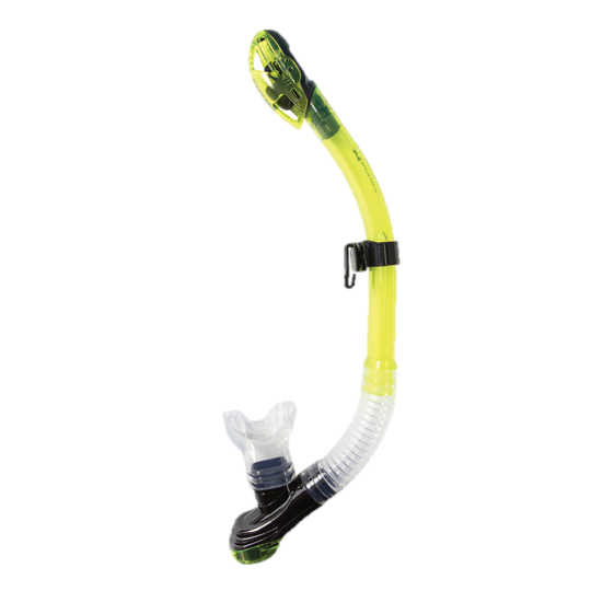 XS Scuba Passage Dry Snorkel – Advanced Dry Top Snorkel with Purge Valve - Yellow