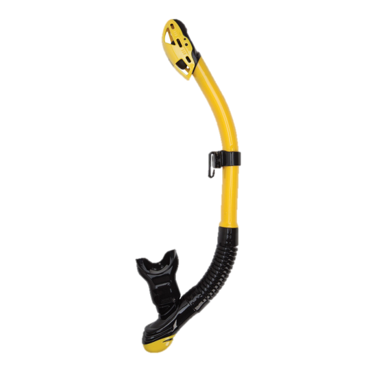 XS Scuba Passage Dry Snorkel – Advanced Dry Top Snorkel with Purge Valve - Yellow