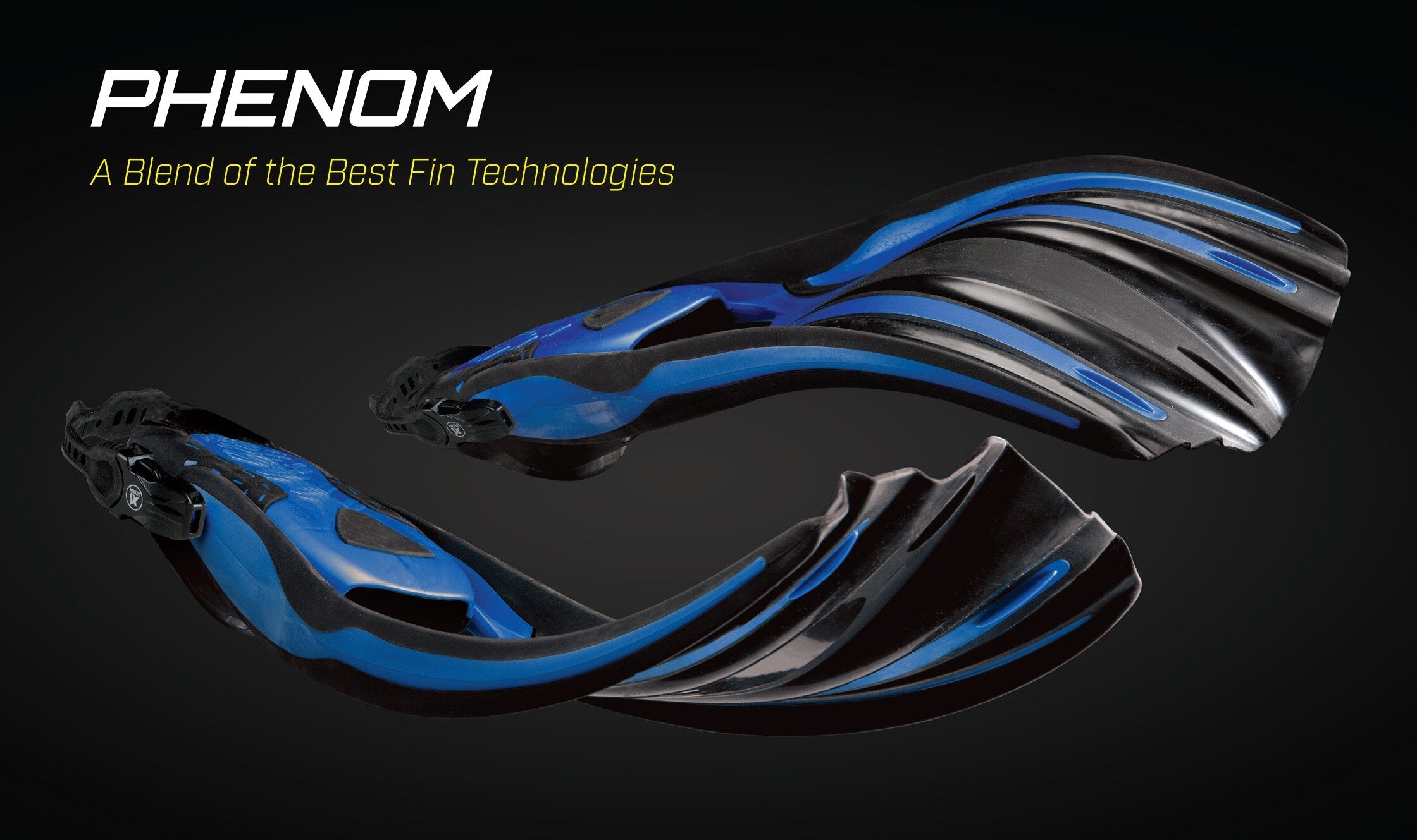 XS Scuba Phenom Fins – High Performance Scuba Diving Fins with Stretch Straps