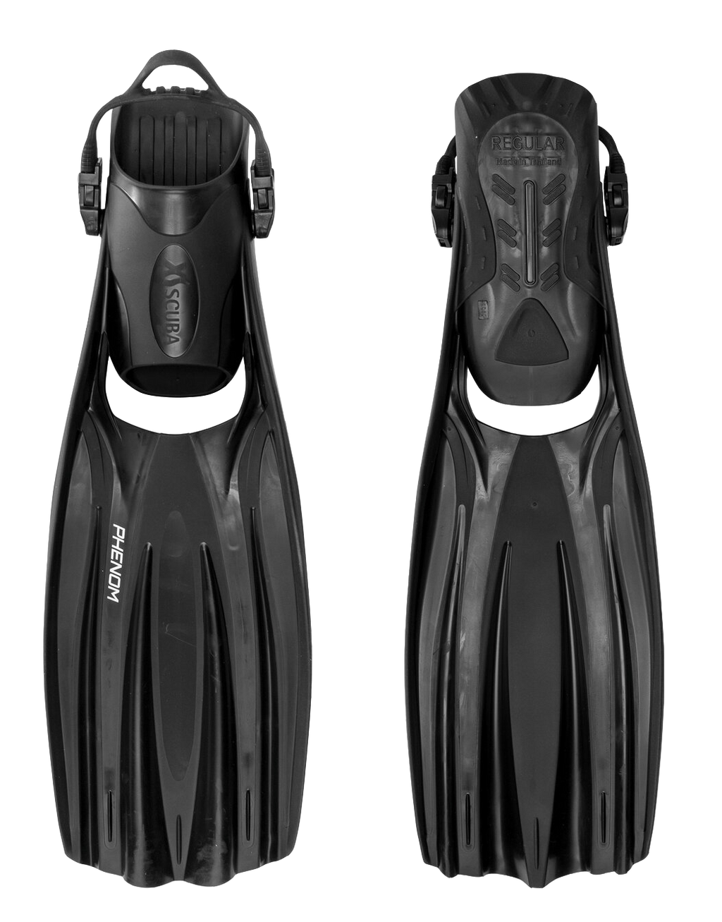 XS Scuba Phenom Fins – High Performance Scuba Diving Fins with Stretch Straps