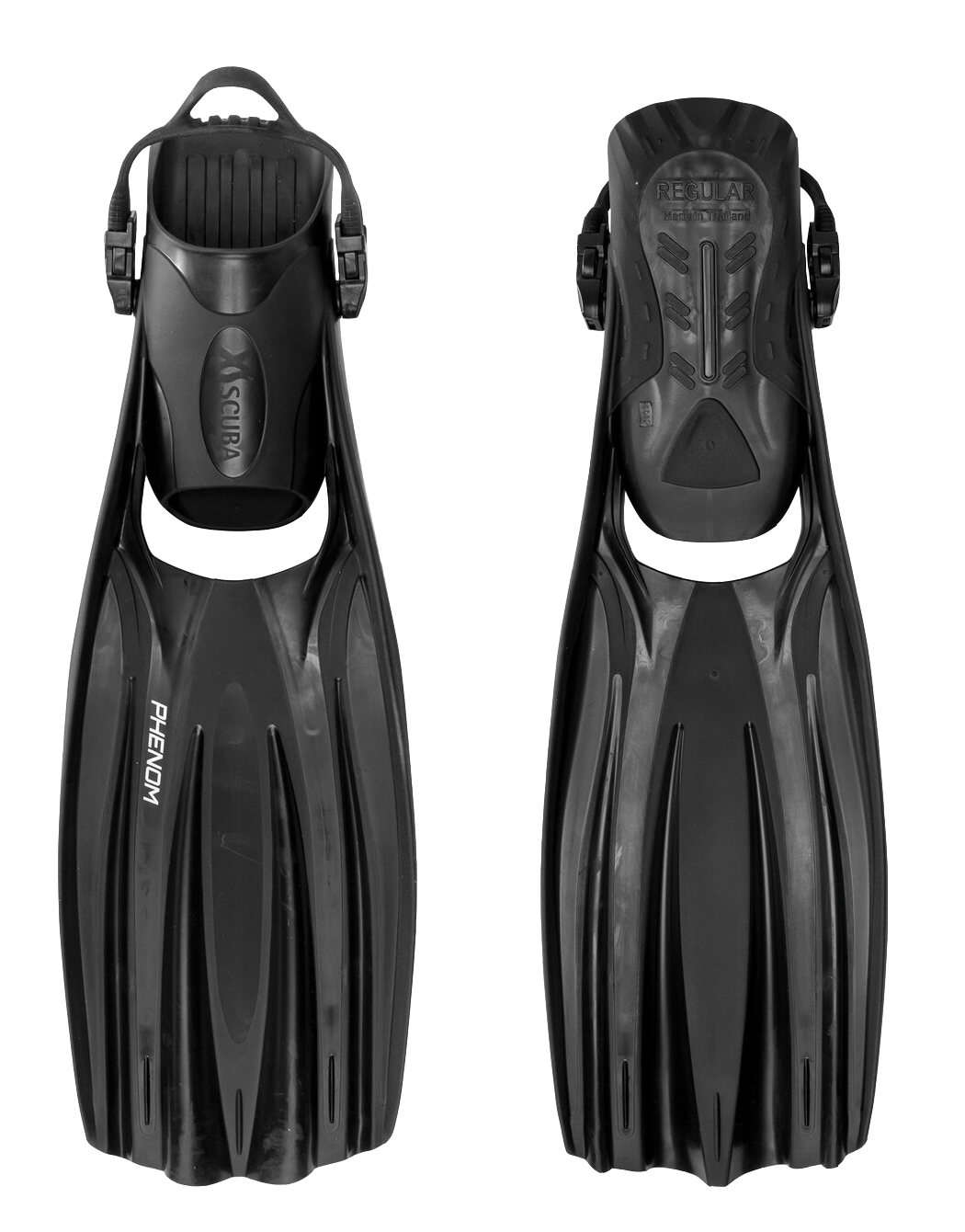 XS Scuba Phenom Fins – High Performance Scuba Diving Fins with Stretch Straps