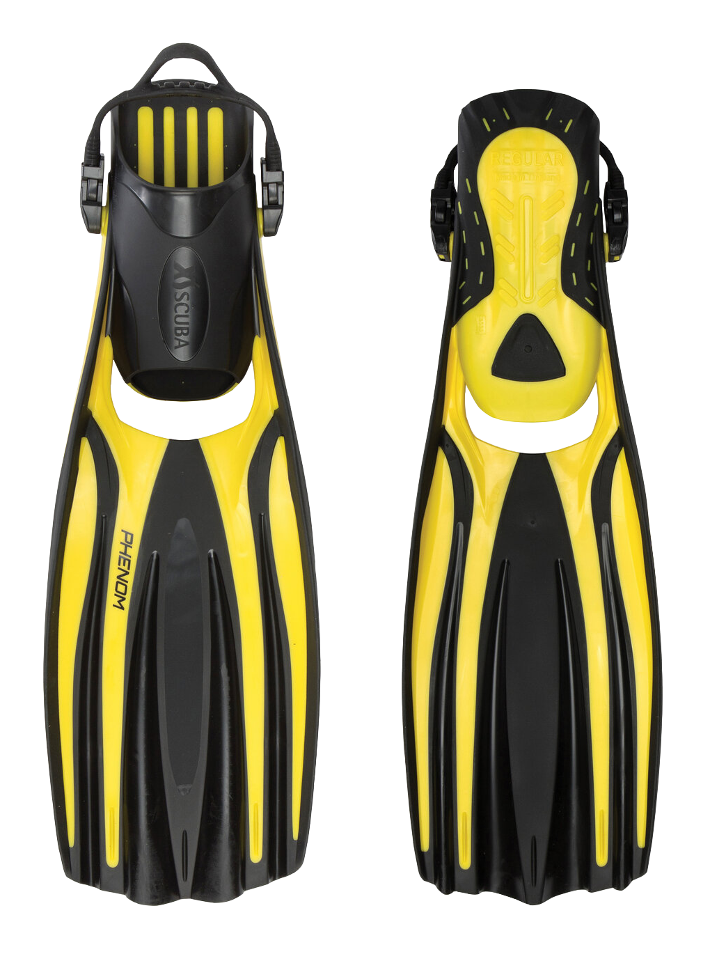 XS Scuba Phenom Fins – High Performance Scuba Diving Fins with Stretch Straps