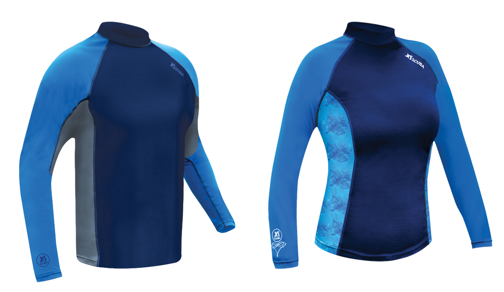 XS Scuba Performance Rash Guard – SPF 50 Long Sleeve Dive & Watersports Protection Shirt