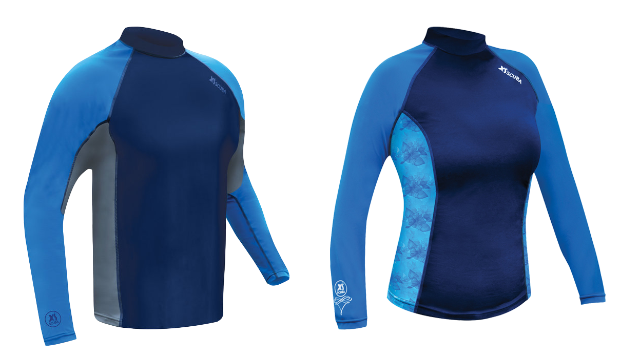 XS Scuba Performance Rash Guard – SPF 50 Long Sleeve Dive & Watersports Protection Shirt