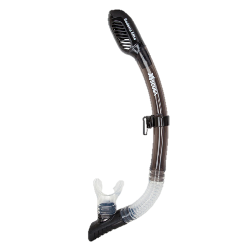 XS Scuba Sedona Elite Dry Snorkel – Totally Dry Top Scuba & Snorkeling Snorkel - Black