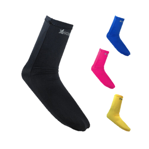 XS Scuba Spandex Socks – Stretch Dive Socks for Wetsuits & Full Foot Fins