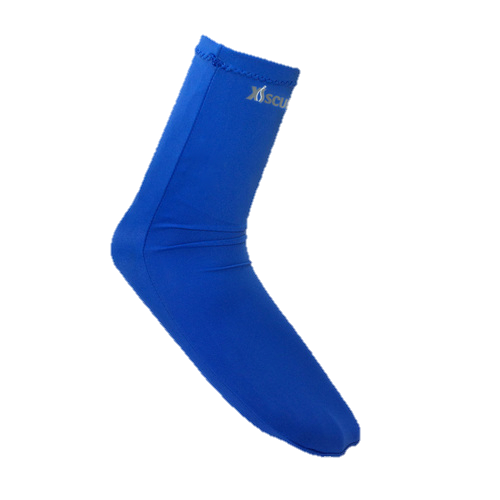 XS Scuba Spandex Socks – Stretch Dive Socks for Wetsuits & Full Foot Fins - Blue