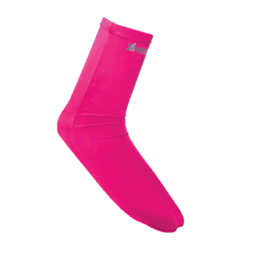 XS Scuba Spandex Socks – Stretch Dive Socks for Wetsuits & Full Foot Fins - Pink
