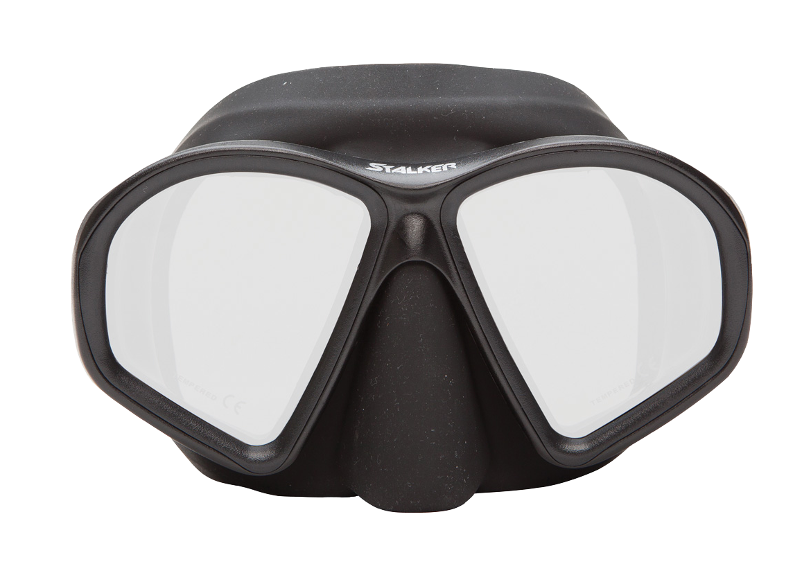 OceanWays Stalker Mask – Low Volume Freediving & Spearfishing Mask Black