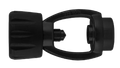 XS Scuba Standard Spin-On Yoke – DIN to Yoke Regulator Adapter - Black