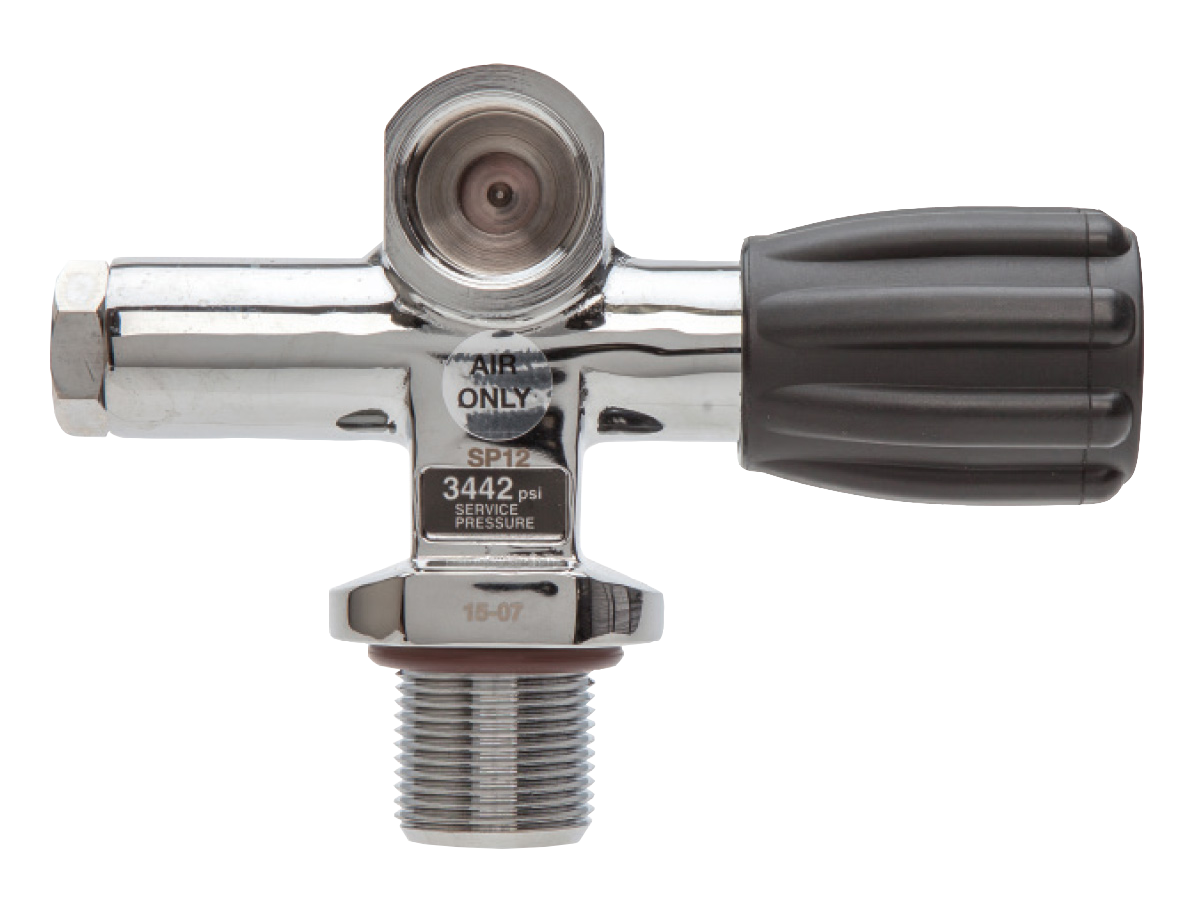 XS Scuba Thermo Modular DIN Valve – 300 Bar Modular DIN Valve for Technical & Sidemount Diving Left