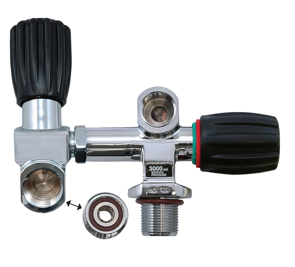 XS Scuba Thermo PRO H Adapter – Modular H Valve Adapter for DIN & Yoke Systems