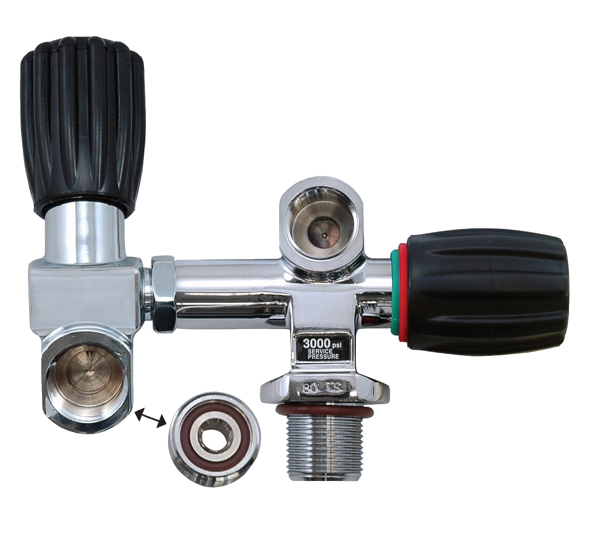 XS Scuba Thermo PRO H Adapter – Modular H Valve Adapter for DIN & Yoke Systems