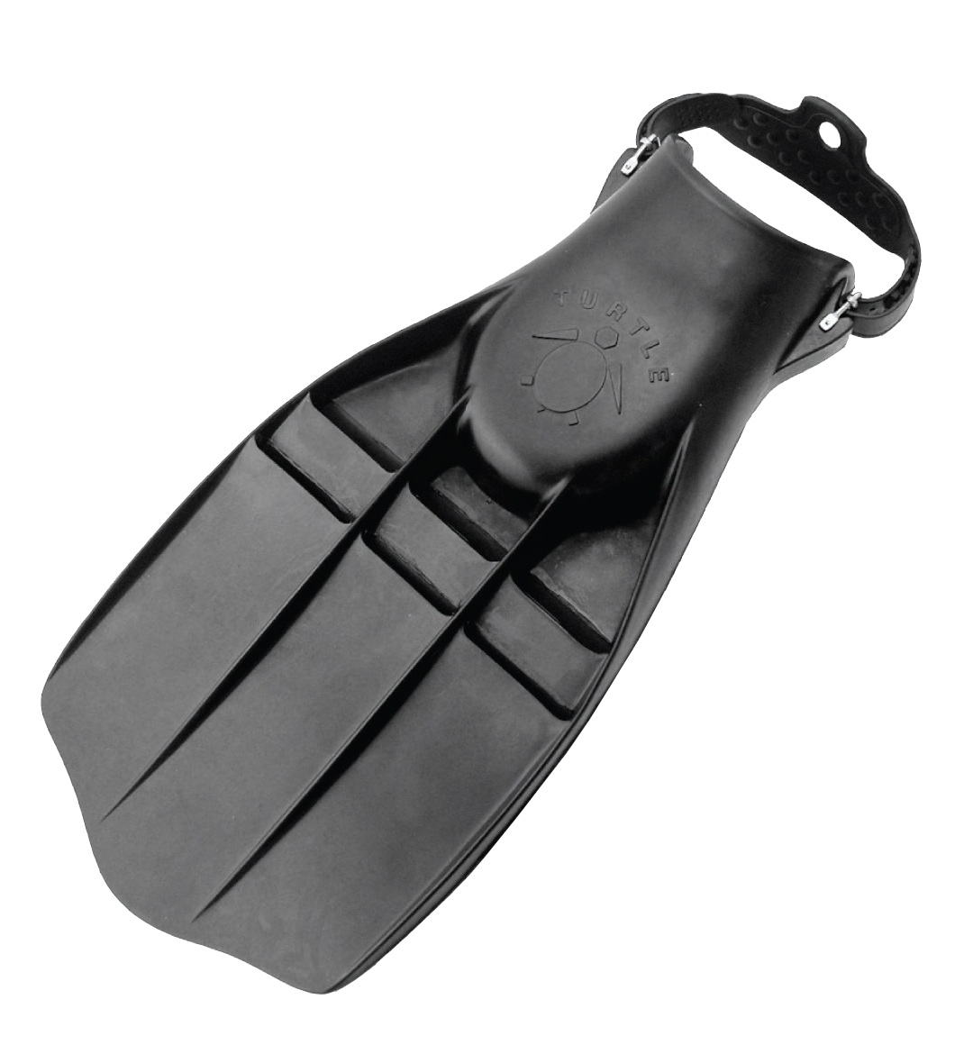 XS Scuba Turtle Fins – Classic Rubber Scuba Fins with Optional Spring Straps