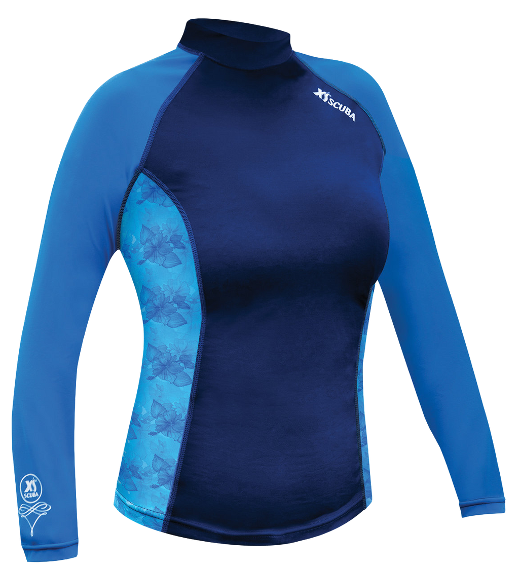 XS Scuba Performance Rash Guard – SPF 50 Long Sleeve Dive & Watersports Protection Shirt - Women's
