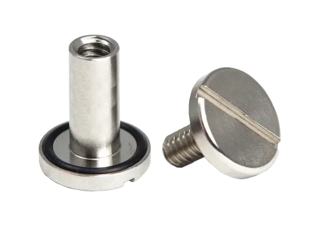 XS Scuba Highland Stainless Steel & Plastic Book Screws – Scuba Backplate Accessory Mounting Hardware Long