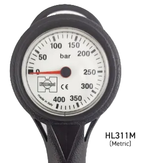 Highland Thin-Line Pressure Gauge Complete – Compact SPG with Hose & Protective Boot