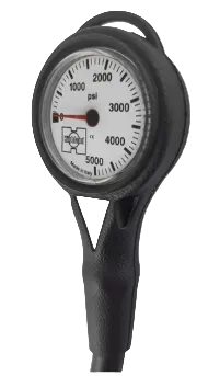 Highland Thin-Line Pressure Gauge Complete – Compact SPG with Hose & Protective Boot