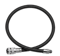XS Scuba MiFlex BC & Drysuit Quick Disconnect Hose – Lightweight Braided Inflator Hose - Black