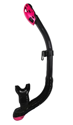 XS Scuba Passage Dry Snorkel – Advanced Dry Top Snorkel with Purge Valve Mystic Pink