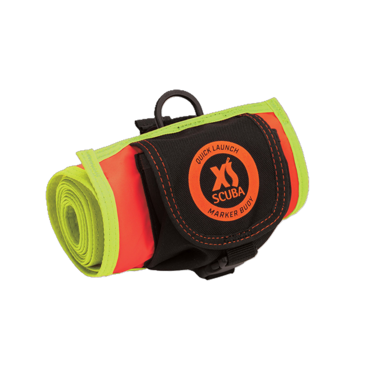 XS Scuba Quick Launch SMB – 6’ Surface Marker Buoy with Integrated Spool (Multiple Colors)